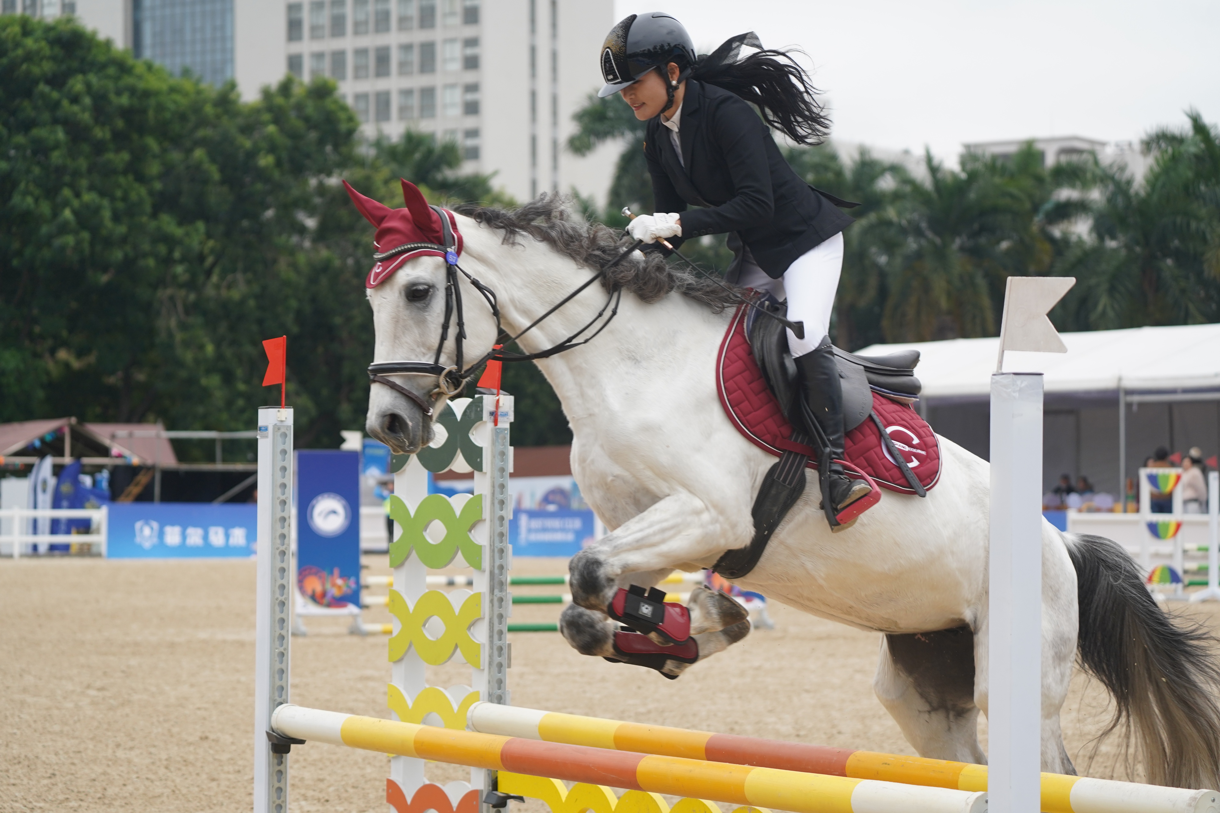 od体育投注-马术比赛中选手骑术高超夺冠